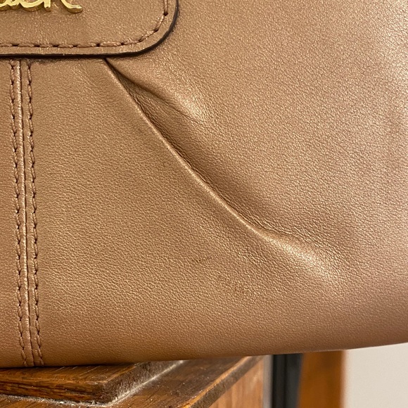 Coach Beige Wristlet Clutch - Picture 3 of 7